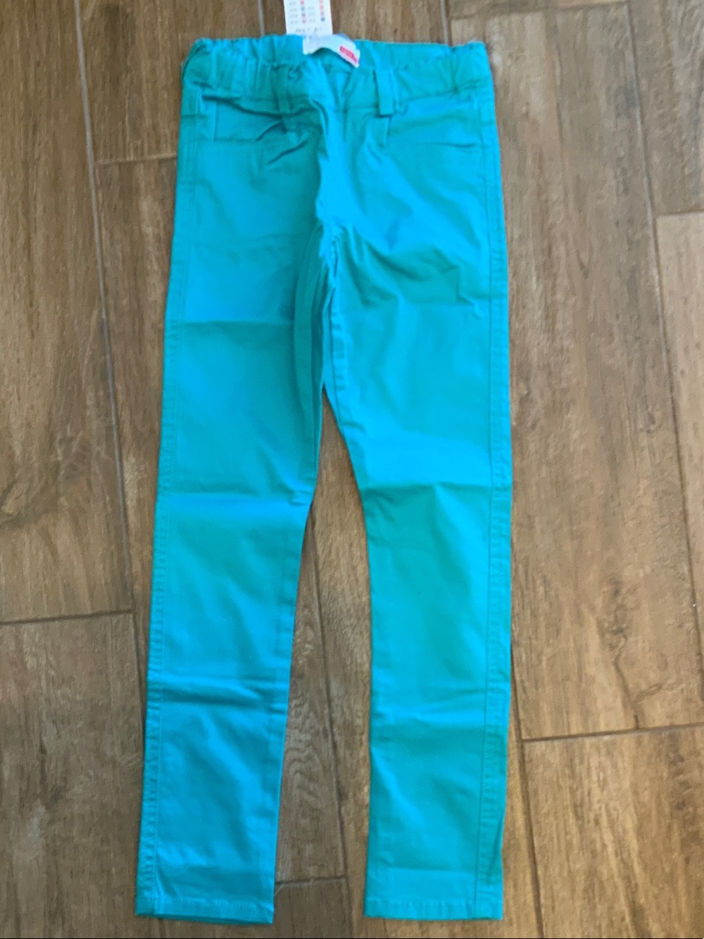 Girls Slim Fit Teal Jeans
